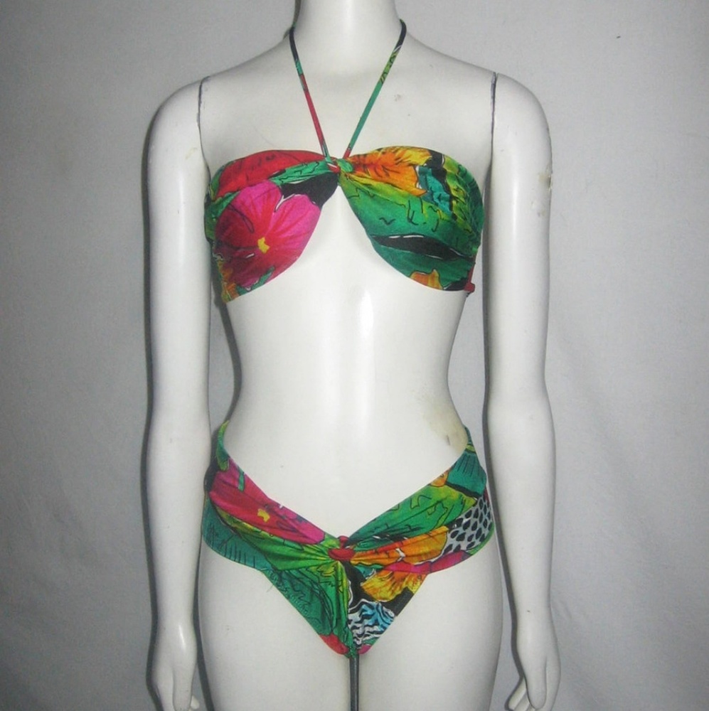 SOLDVTG GOTTEX 2PC BIKINI HALTER SWIM BATHING SUIT